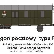 Wagon pocztowy Gmw (TMF 561403)