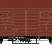 Wagon towarowy kryty Gkks-tx (Rivarossi HRS6389)